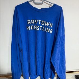 Gildan Blue Raytown Wrestling Long Sleeve Shirt